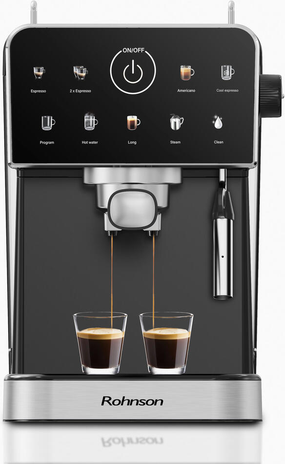 Kávovar Rohnson R-98033B Espresso Hot & Cold, černý