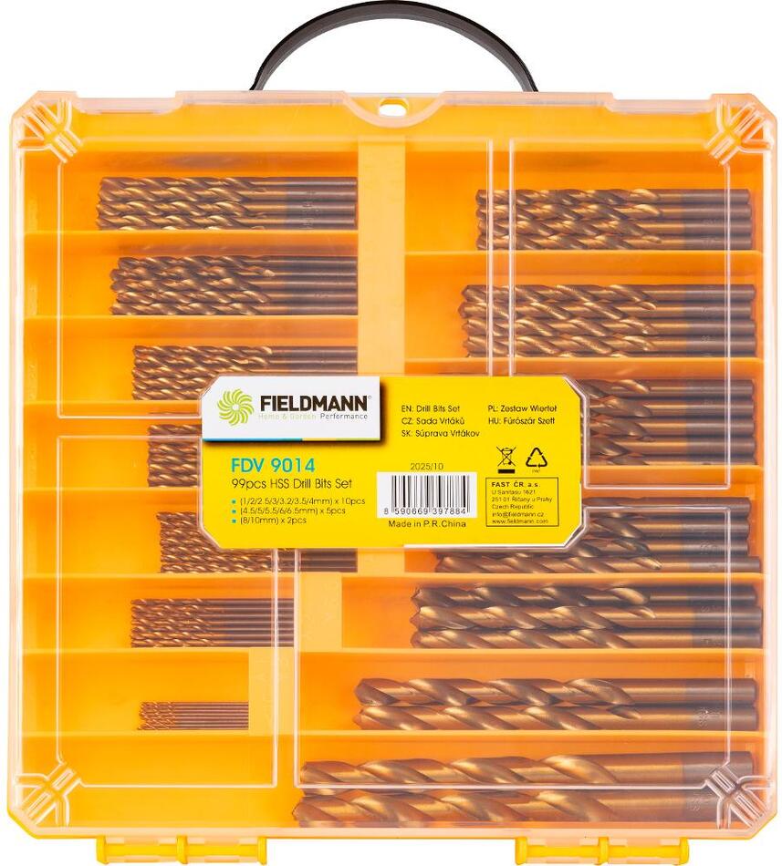 FDV 9014 Sada vrtáků 99 ks Fieldmann