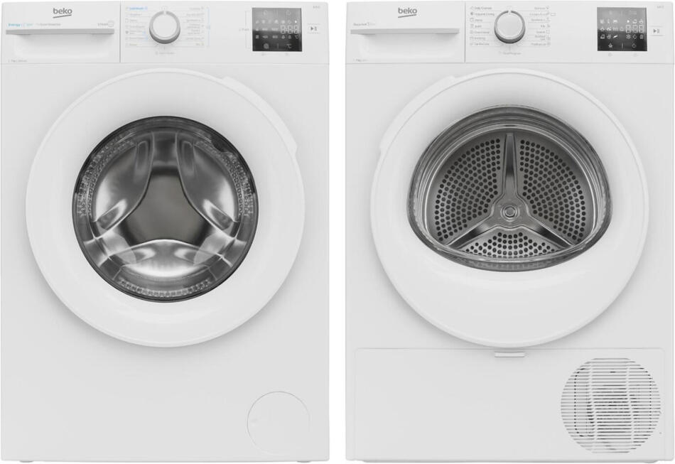 SET Pračka BEKO BM3WFSU37013WW + Sušička prádla BEKO BM3T372E0W