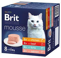 Brit Premium Cat by Nature Mousse Multipack, 8x85g