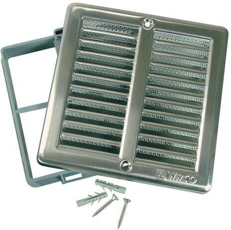 HACO mřížka větrací se síťovinou 150x150mm nerez