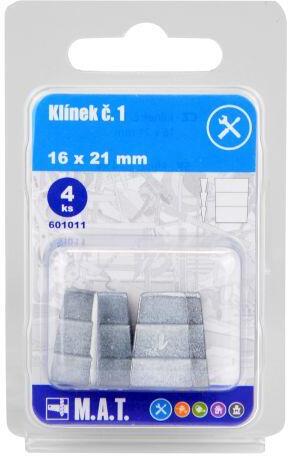M.A.T. GROUP klínek č.1, 16x21mm (4ks)