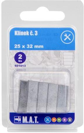 M.A.T. GROUP klínek č.3, 25x32mm (2ks)