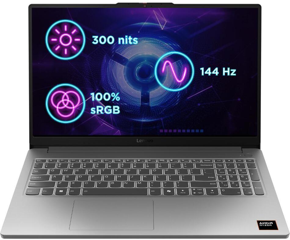 Herní notebook Lenovo LOQ 15ARP10E Luna Grey (83S000