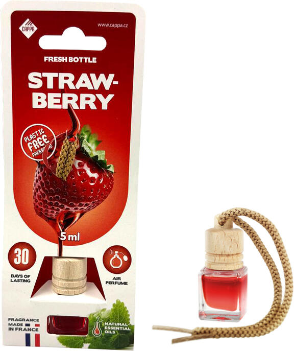 Cappa Autovůně Wood Fresh Bottle Strawberry