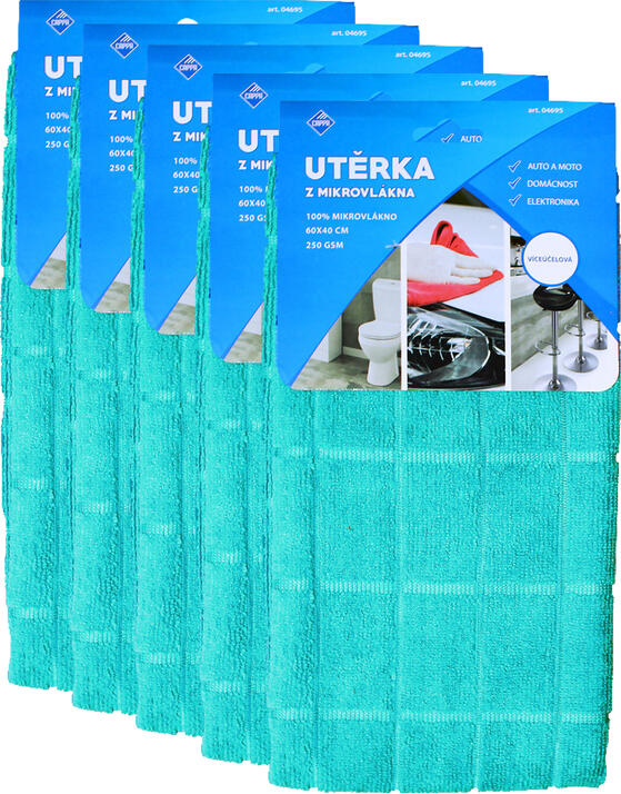 Cappa Utěrka z mikrovlákna Super 60×40 cm 5ks