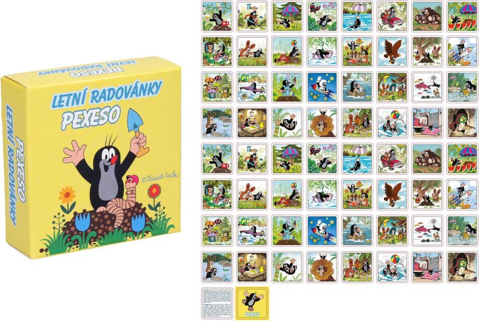 Teddies Krtek Pexeso letní radovánky