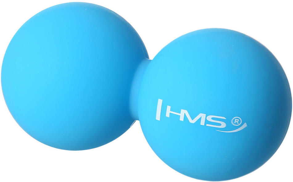 Dvojitý masážní míč HMS BLC02 modrý - Lacrosse Ball