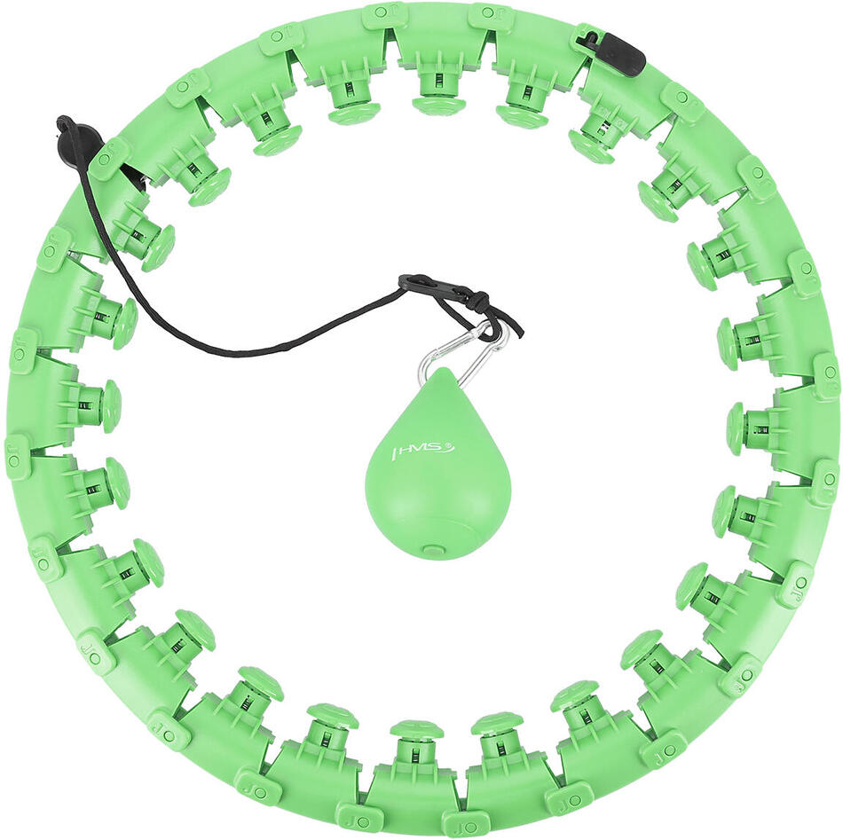Masážní hula hoop HMS HHW01 se závažím zelená