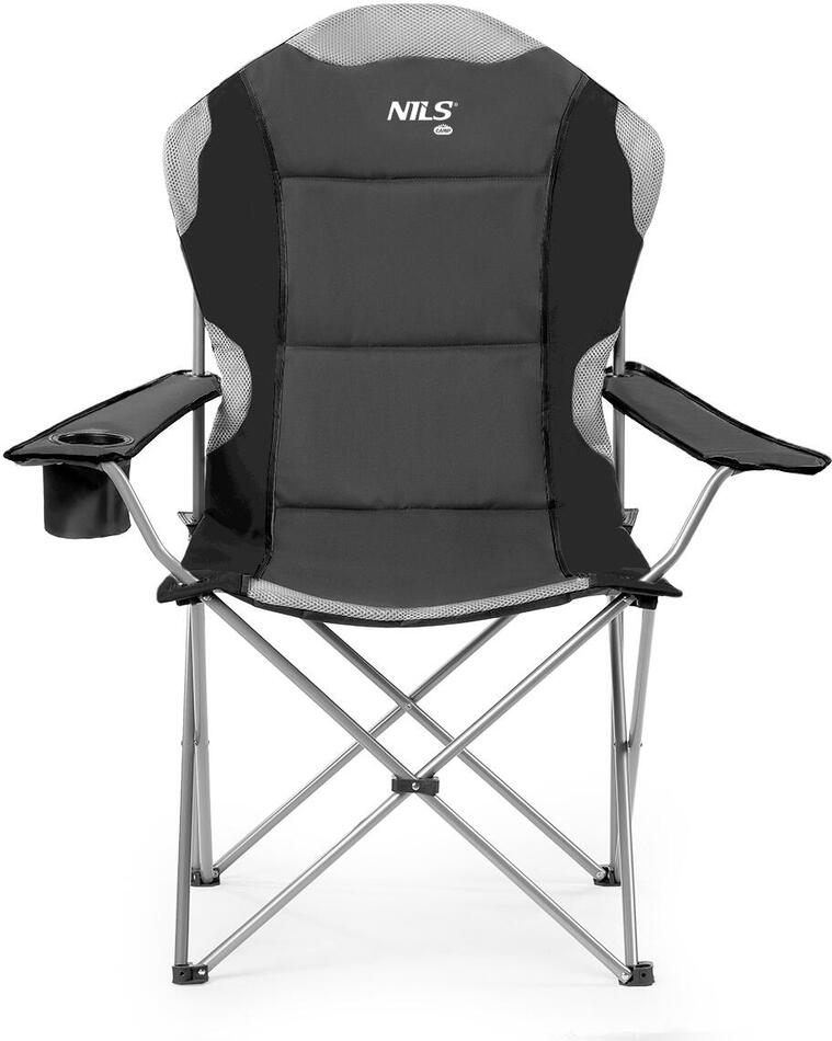 Skládací křeslo NILS Camp NC3080 tmavě šedé