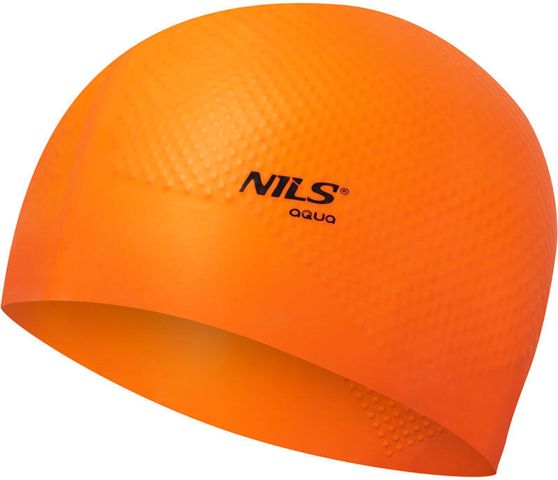 Silikonová čepice NILS Aqua NQC Dots oranžová