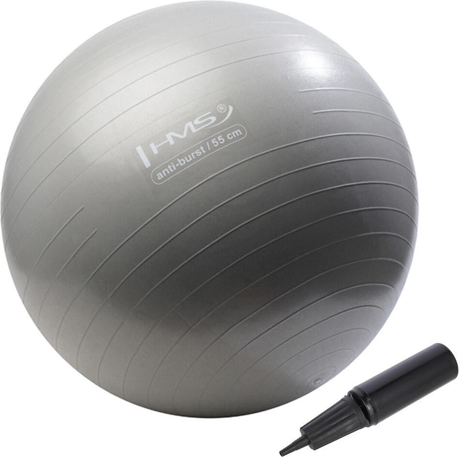 Gymnastický míč HMS YB02N 55 cm šedý