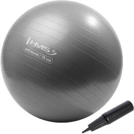 Gymnastický míč HMS YB02N 75 cm šedo-stříbrný