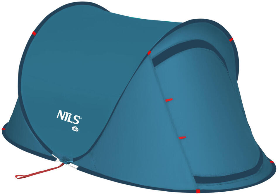 Samorozkládací plážový stan NILS Camp NC3743 modrý