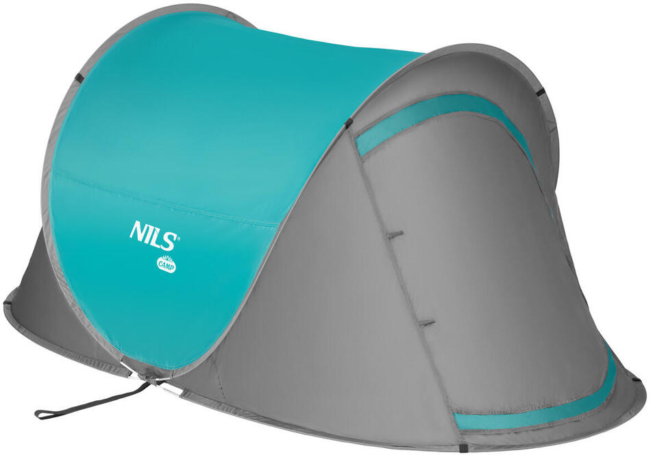 Samorozkládací plážový stan NILS Camp NC3743 tyrkysový