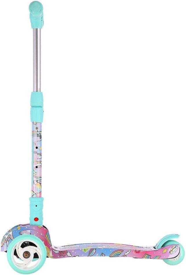Dětská tříkolová koloběžka NILS Fun HLB15A mint s LED