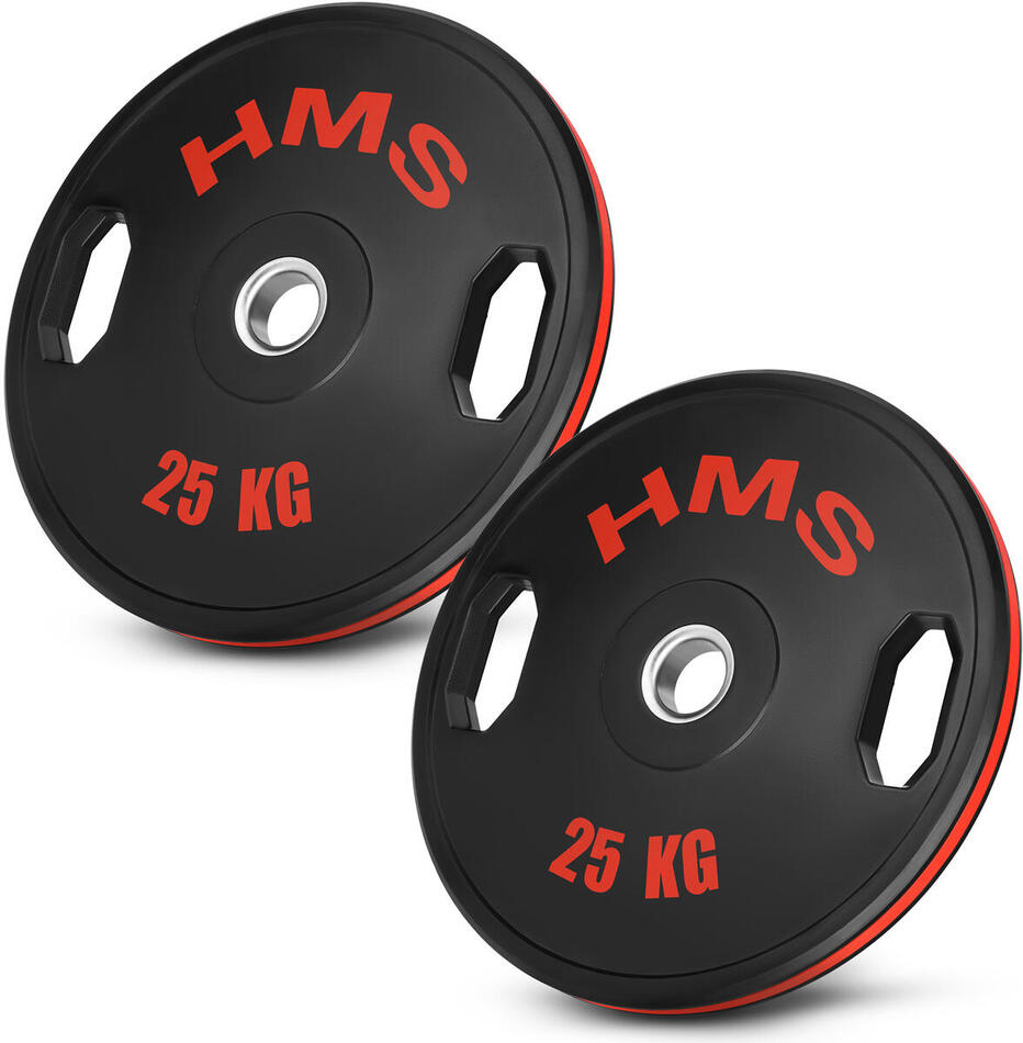 Sada pogumovaných olympijských kotoučů HMS TOG25 2 x 25 kg