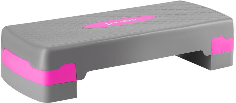 Step na aerobik HMS AS003 šedý/růžový