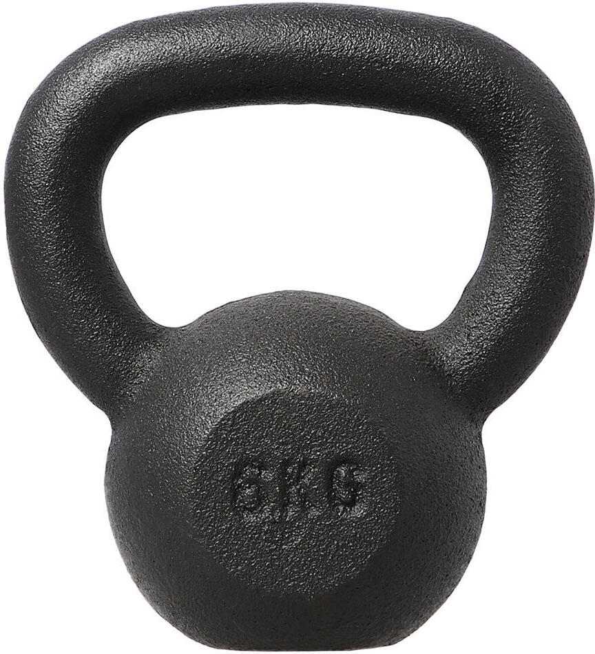 Litinový kettlebell HMS KZG06 6 kg, černý