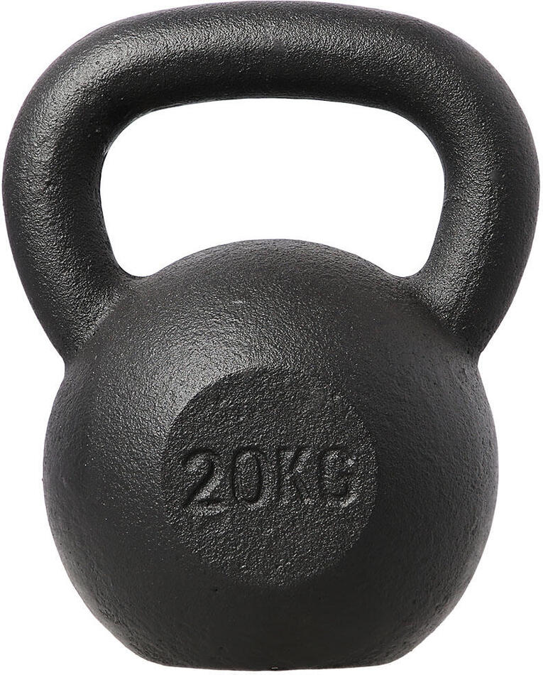 Litinový kettlebell HMS KZG20 20 kg, černý