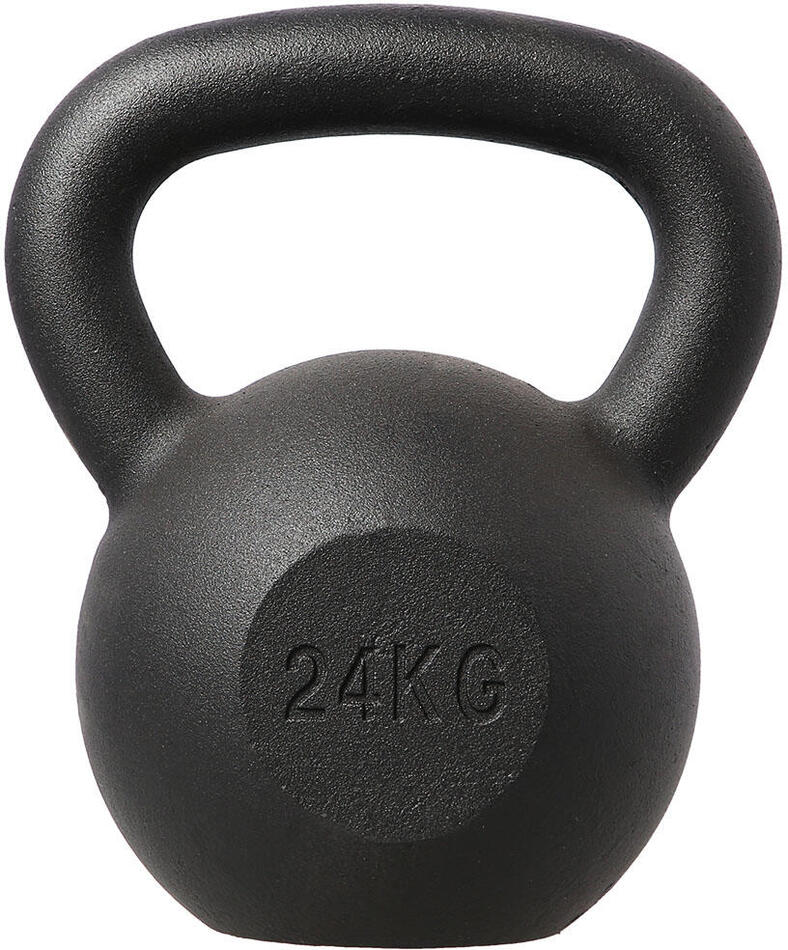 Litinový kettlebell HMS KZG24 24 kg, černý