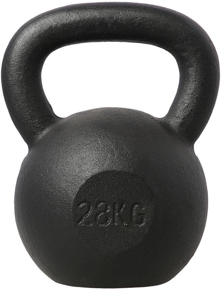 Litinový kettlebell HMS KZG28 28 kg, černý