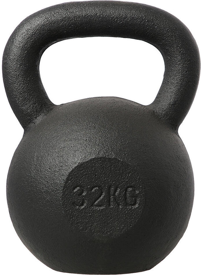 Litinový kettlebell HMS KZG32 32 kg, černý