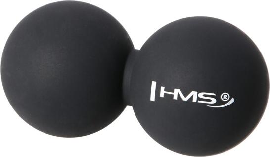 Dvojitý masážní míč HMS BLC02 černý - Lacrosse Ball