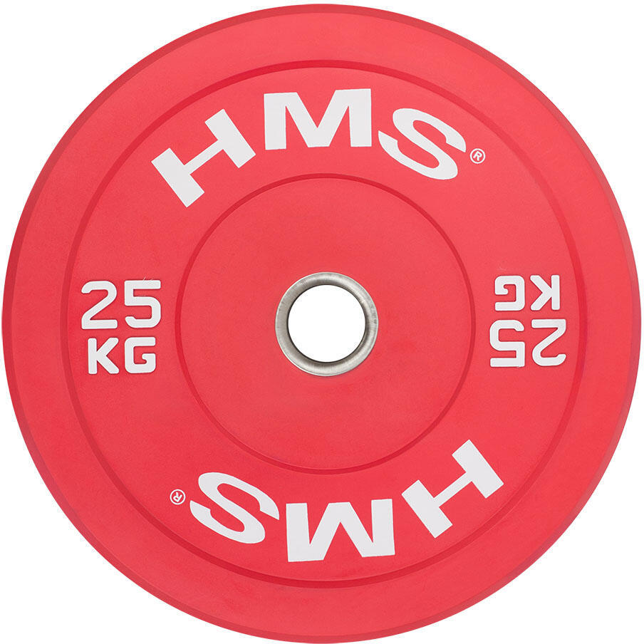 Barevný bumper kotouč HMS CBR 25 kg