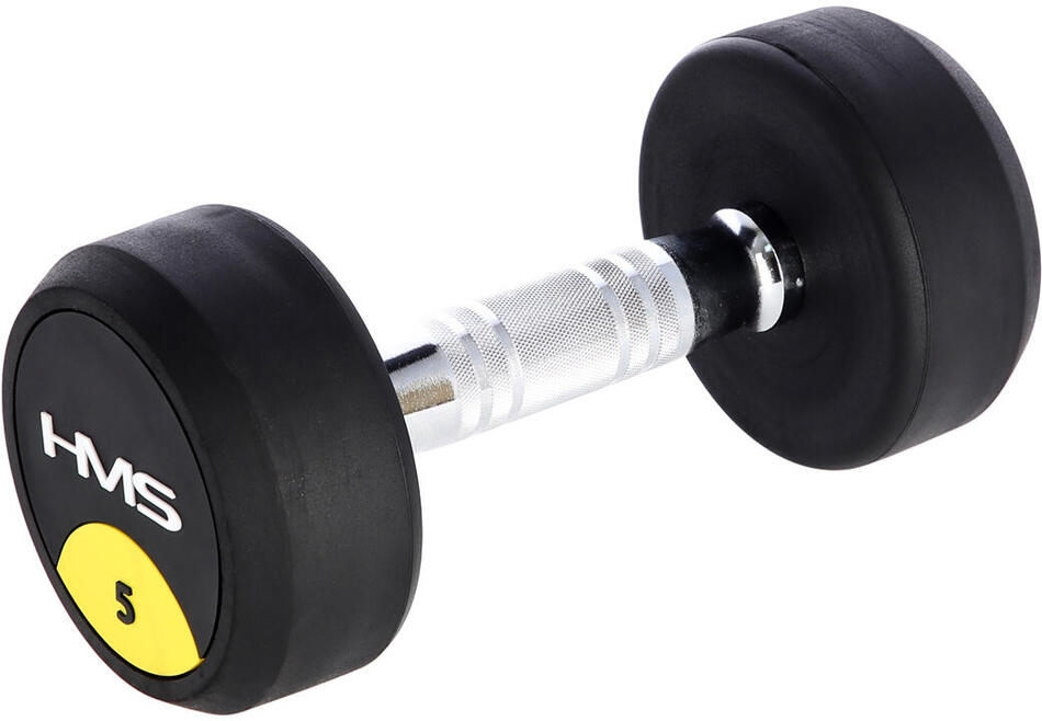 Pogumovaná jednoruční činka HMS HG Pro 5 kg