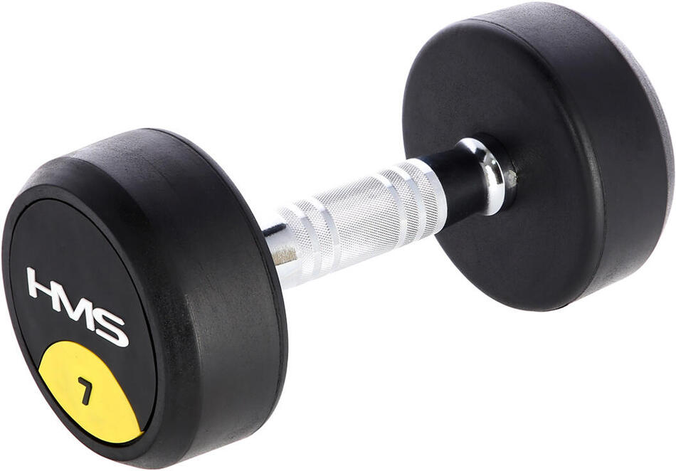Pogumovaná jednoruční činka HMS HG Pro 7 kg