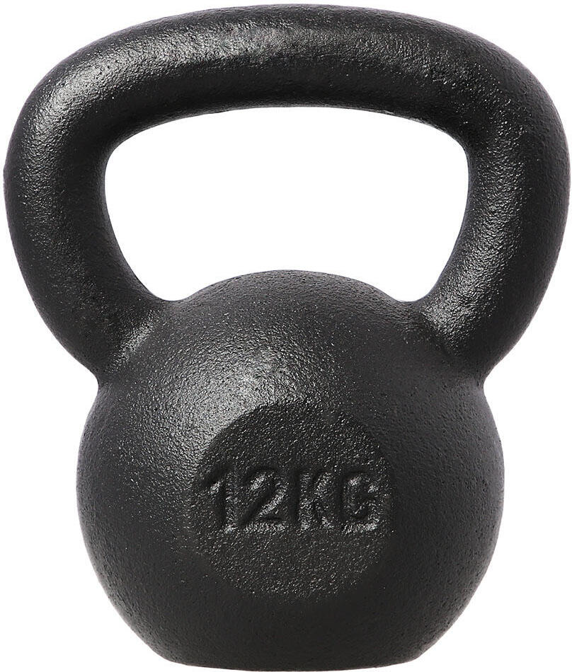 Litinový kettlebell HMS KZG12 12 kg, černý