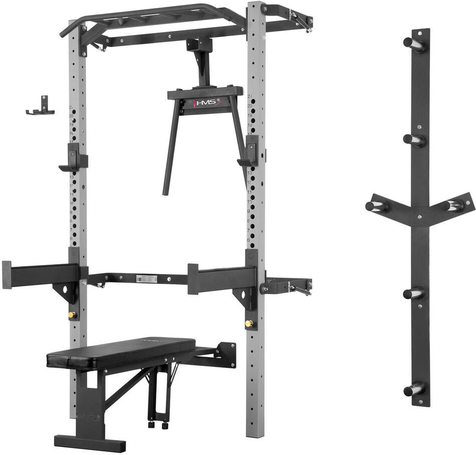 Multifunkční posilovací stojan - Power Rack HMS KLT22 šedý