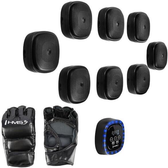 Elektronický modulární boxerský terč HMS TB05 s LED, Bluetooth a rukavicemi (Music Boxing Machine)