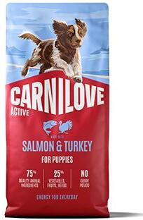 Carnilove Dog Active Dry Salmon&Turkey Puppies 12kg