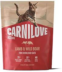 Carnilove Cat Active Dry Lamb& Wild Steril.Ad.AB400g