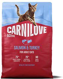 Carnilove Cat Active Dry Salmon&Turkey Adult AB 2kg