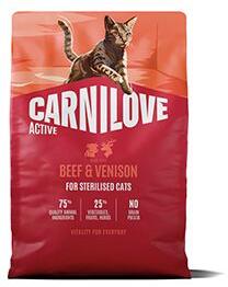 Carnilove Cat Active Dry Beef&Venis.Steril.Ad.AB2kg