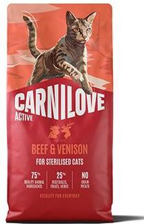 Carnilove Cat Active Dry Beef&Venis.Steril.Ad.AB6kg