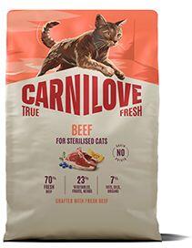 Carnilove Cat True Fresh Dry Beef Steril. Adult AB 2kg