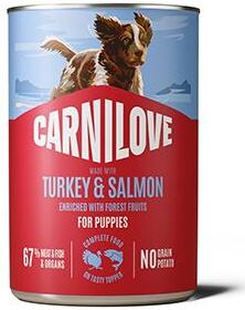 Carnilove Dog Can Paté Turkey&Salmon Puppies 400g