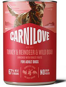 Carnilove Dog Can Paté Turkey&Reindeer&Wildboar 400g