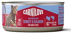 Carnilove Cat Can Paté Turkey & Salmon 100g