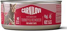 Carnilove Cat Can Paté Turkey & Reindeer 100g