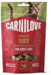 Carnilove Cat CRUNCHY Snack Duck+Raspberries 50g
