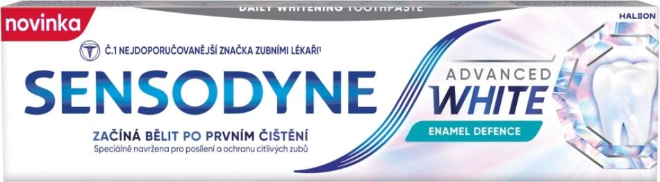 Sensodyne Advanced White Enamel Defence zubní pasta pro citlivé zuby, 75 ml