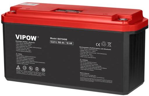 Baterie LiFePO4 12,8V 150Ah VIPOW BAT0498 Bluetooth