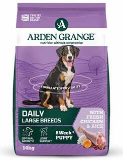 Arden Grange Dog Puppy/Junior Large with Chic&Rice14kg