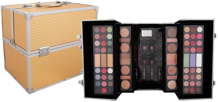 Dekorativní kazeta 2K Super Model Beauty Train Case, 122,6 ml (Gold)