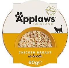 Applaws Cat miska Adult Broth kuřecí prsa 60g